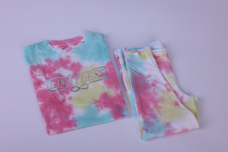Multi Colored unisex Tie and Dye Jogger Set